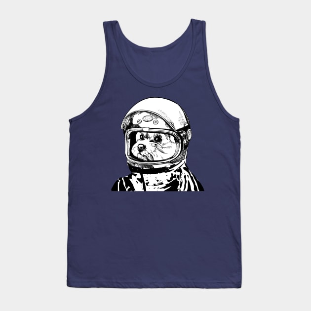 Dog In Space Tank Top by onestarguitar